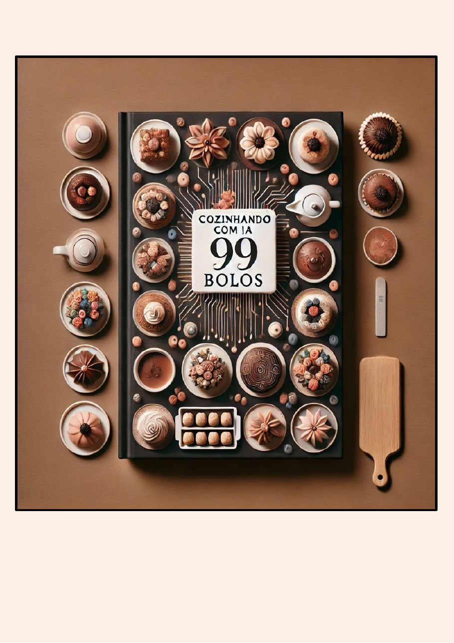 Capa do livro Cozinhando com IA: 99 Bolos